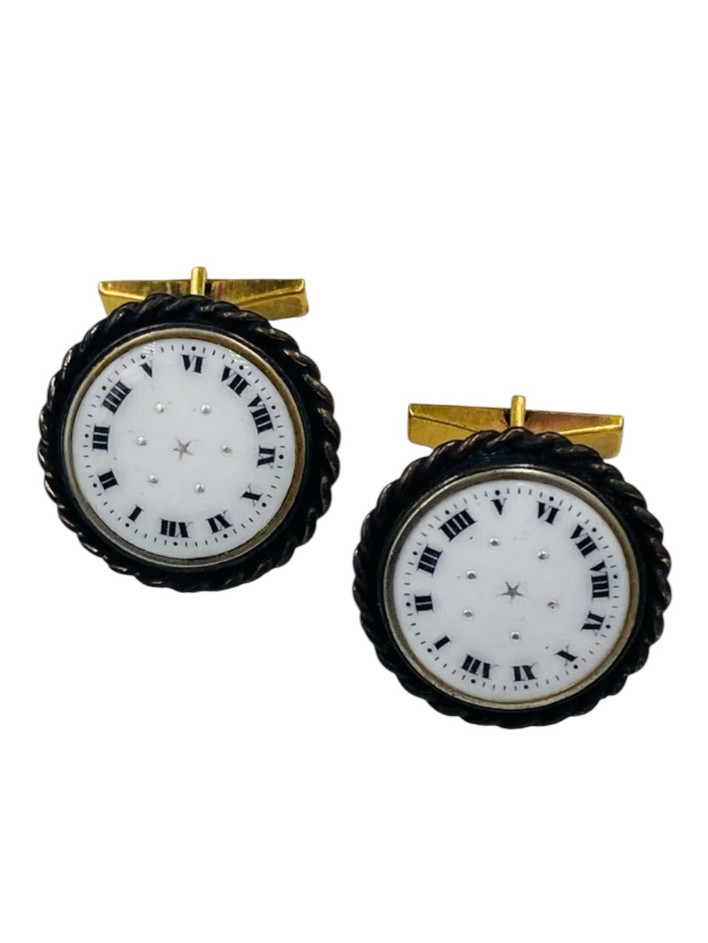 Vintage Michaud 1950’s Clock Face Cuff Links